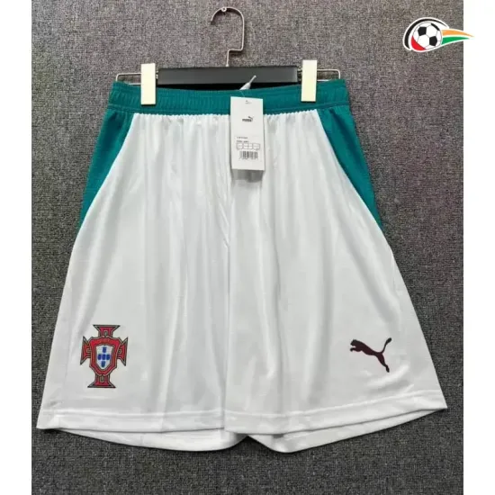 Shorts de Futebol Reserva Portugal Copa do Mundo 2026 Branco
