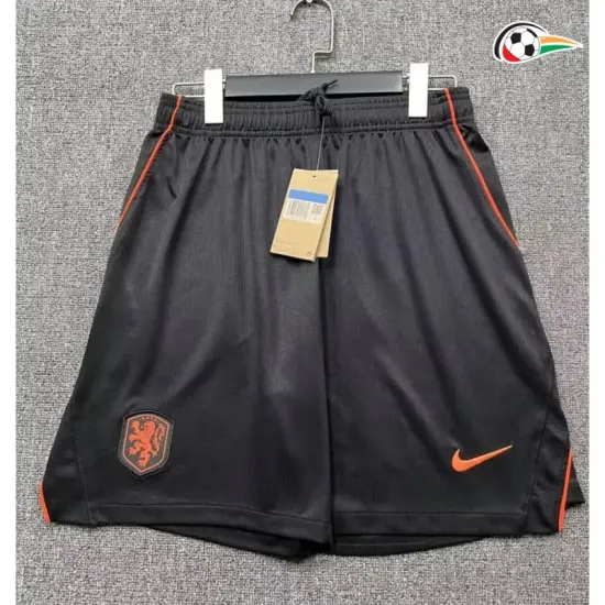 Shorts de Futebol Titular Holanda Copa do Mundo 2026 Preto
