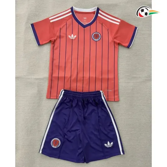 Camisa Reserva Infantil Escocia Copa do Mundo 2026 Rosa
