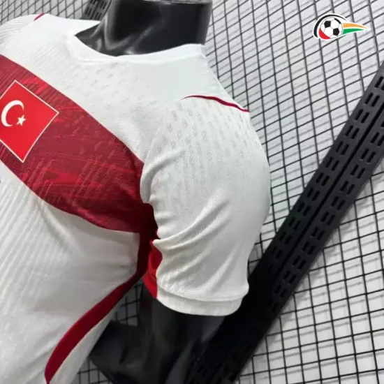 Camisa Reserva Versão Jogador Turquía Copa do Mundo 2026 Branco