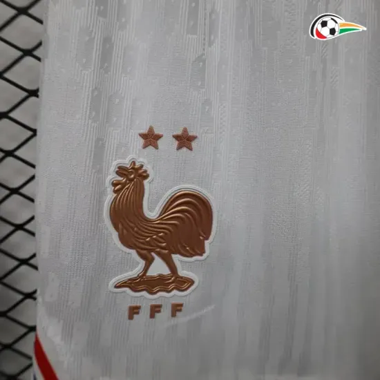 Shorts de Futebol Titular Versão Jogador Francia Copa do Mundo 2026 Branco
