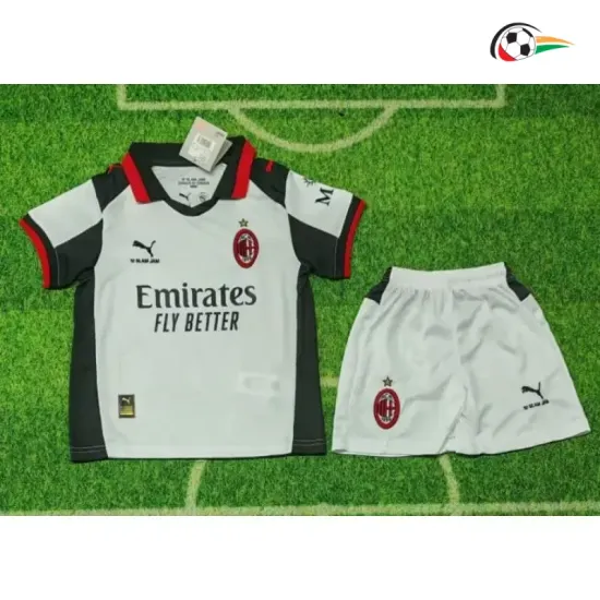 Camisa Infantil AC Milan x Slam Jam 2026/2027 Edição Especial Prata