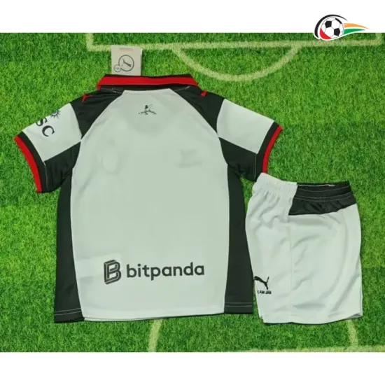 Camisa Infantil AC Milan x Slam Jam 2026/2027 Edição Especial Prata