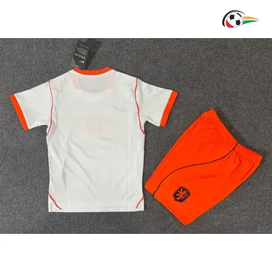 Camisa Reserva Infantil Holanda Copa do Mundo 2026 Branco