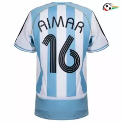 Camisa Retrô Titular Aimar 16 Argentina 2006 Azul/Branco