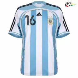 Camisa Retrô Titular Aimar 16 Argentina 2006 Azul/Branco
