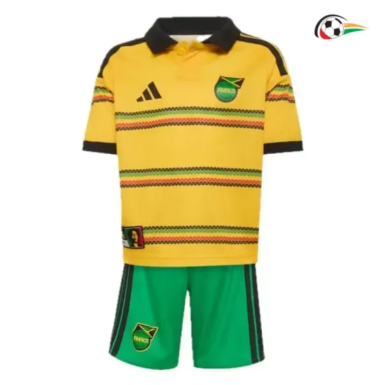 Camisa Titular Infantil Jamaica Copa do Mundo 2026 Amarelo