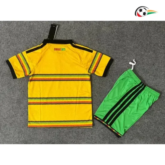Camisa Titular Infantil Jamaica Copa do Mundo 2026 Amarelo