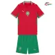 Camisa Titular Infantil Marruecos Copa do Mundo 2026 Vermelho