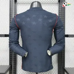 Camisa Reserva Versão Jogador EE.UU Copa do Mundo 2026 Preto Obsidiana Manga Longa