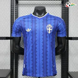 Camisa Reserva Versão Jogador Suecia Copa do Mundo 2026 Azul Escuro