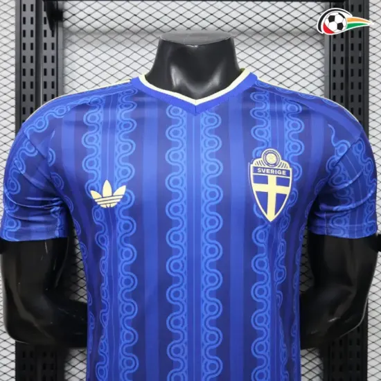 Camisa Reserva Versão Jogador Suecia Copa do Mundo 2026 Azul Escuro