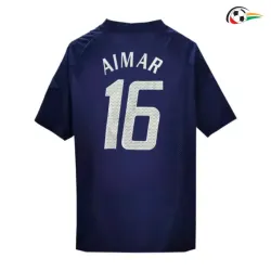 Camisa Retrô Reserva Aimar 16 Argentina 2002 Azul Marinho