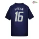 Camisa Retrô Reserva Aimar 16 Argentina 2002 Azul Marinho