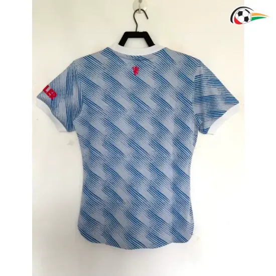 Camisa Retrô Reserva Versão Jogador Manchester United 2021/2022 Azul