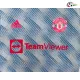 Camisa Retrô Reserva Versão Jogador Manchester United 2021/2022 Azul
