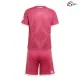 Camisa Alternativa Infantil Real Madrid 2026/2027 Rosa com Patch HP