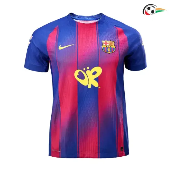 Camisa Barcelona x Olivia Rodrigo 2025/2026 Edição Especial Azul/Vermelho