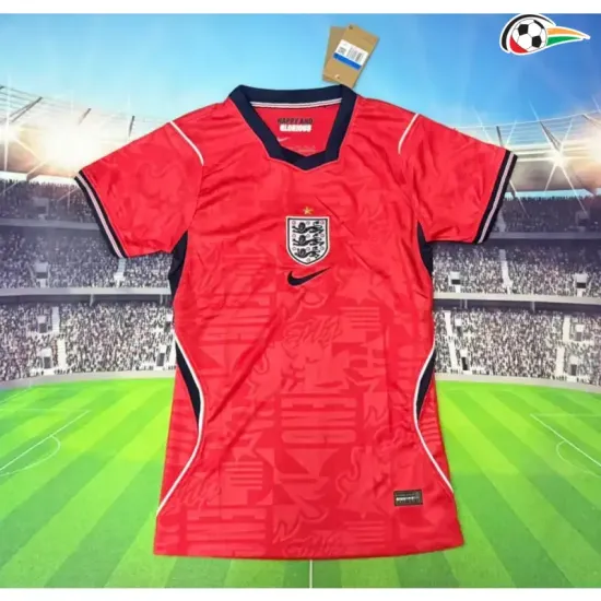 Camisa Reserva Versão Feminina Inglaterra Copa do Mundo 2026 Vermelho