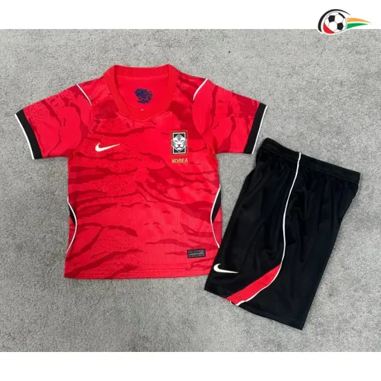 Camisa Titular Infantil Corea del Sur Copa do Mundo 2026 Vermelho