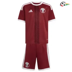 Camisa Titular Infantil Qatar Copa do Mundo 2026 Vermelho
