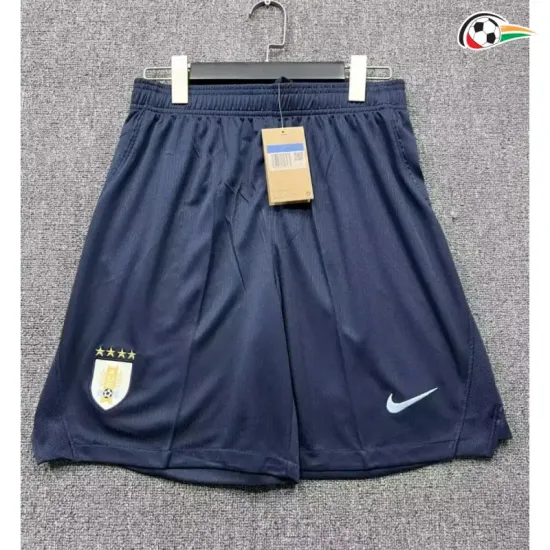 Shorts de Futebol Titular Uruguay Copa do Mundo 2026 Azul Marinho