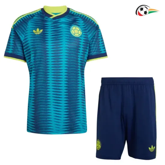 Camisa Reserva Infantil Colombia Copa do Mundo 2026 Azul