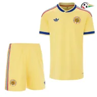 Camisa Reserva Infantil Curacao Copa do Mundo 2026 Amarelo Claro
