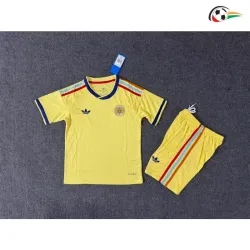 Camisa Reserva Infantil Curacao Copa do Mundo 2026 Amarelo Claro
