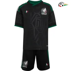 Camisa Alternativa Infantil México Copa do Mundo 2026 Preto