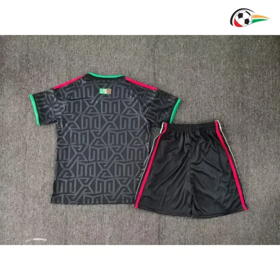 Camisa Alternativa Infantil México Copa do Mundo 2026 Preto