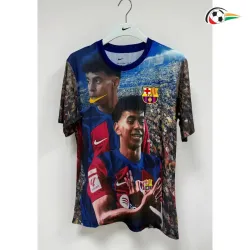 Camisa Versão Jogador Lamine Yamal Barcelona 2026/2027 Edição Especial Multicolor