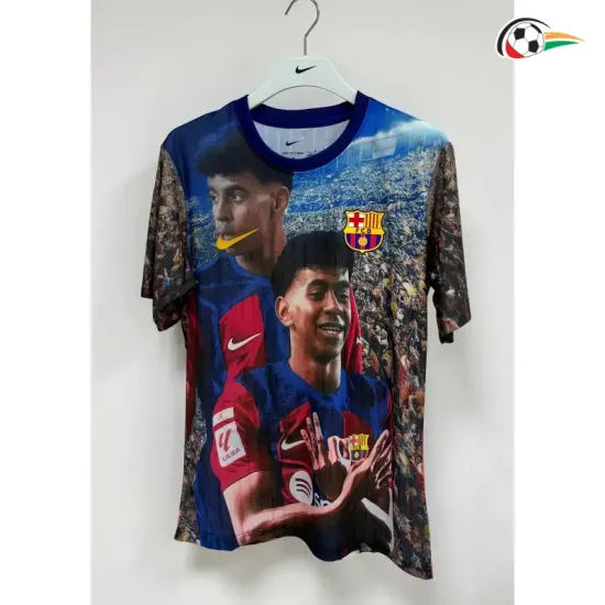 Camisa Versão Jogador Lamine Yamal Barcelona 2026/2027 Edição Especial Multicolor
