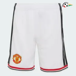 Shorts de Futebol Titular Manchester United 2026/2027 Branco