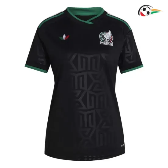 Camisa Alternativa Versão Feminina México Copa do Mundo 2026 Preto