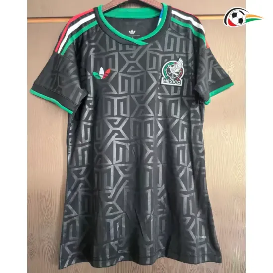 Camisa Alternativa Versão Feminina México Copa do Mundo 2026 Preto