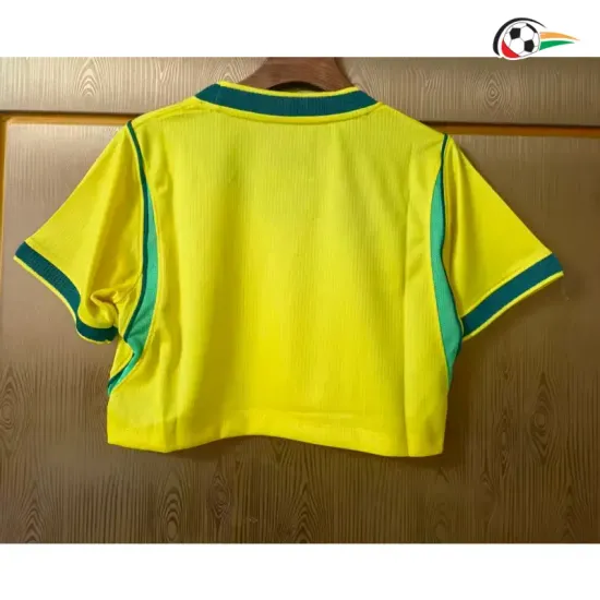 Camisa Curta Titular Versão Feminina Brasil Copa do Mundo 2026 Amarelo