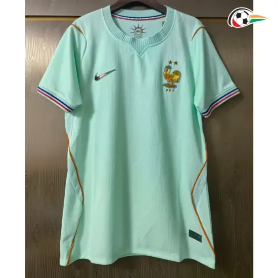 Camisa Reserva Versão Feminina Francia Copa do Mundo 2026 Verde Menta