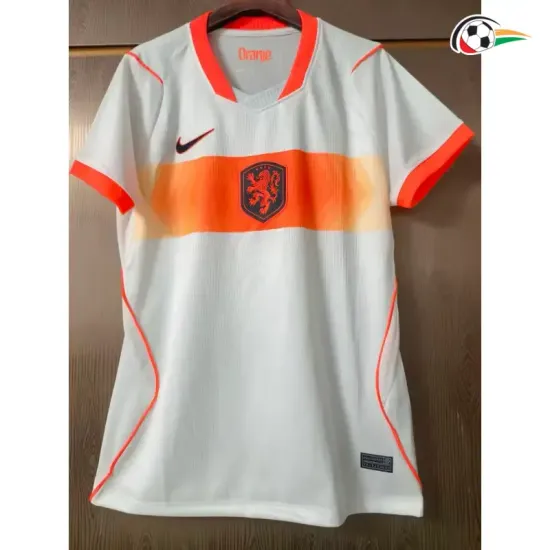 Camisa Reserva Versão Feminina Holanda Copa do Mundo 2026 Branco