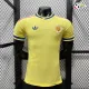 Camisa Reserva Versão Jogador Curacao Copa do Mundo 2026 Amarelo Claro