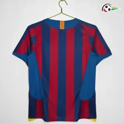 Camisa Retrô Titular Barcelona 2005/06 Vermelho/Azul