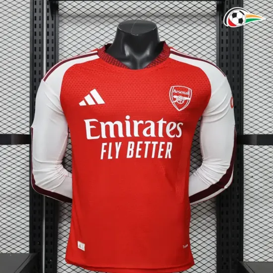 Camisa Titular Versão Jogador Arsenal 2026/2027 Vermelho Manga Longa