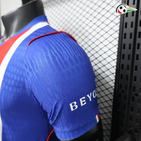 Camisa Titular Versão Jogador PSG 2026/2027 Azul/Vermelho