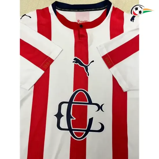 Camisa Chivas 120 Edição De Aniversário 2026/2027 Vermelho/Branco
