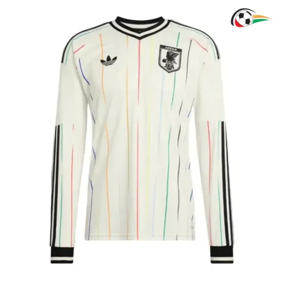 Camisa Reserva Japón Copa do Mundo 2026 Branco Manga Longa