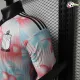 Camisa Reserva Versão Jogador Bélgica Copa do Mundo 2026 Rosa/Azul Claro Manga Longa