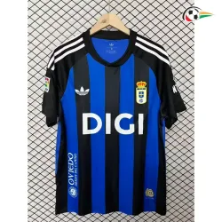 Camisa Retrô Real Oviedo 2025/2026 Azul/Preto