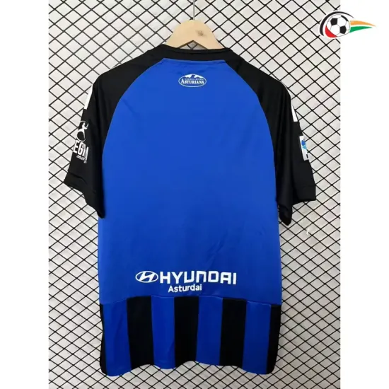Camisa Retrô Real Oviedo 2025/2026 Azul/Preto