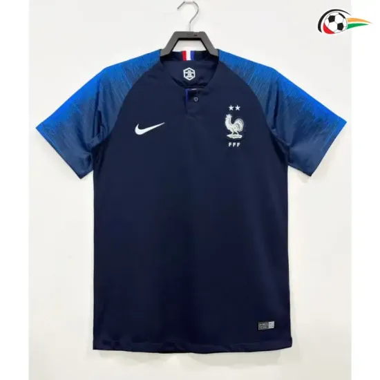 Camisa Retrô Titular Francia 2018 Azul Copa do Mundo