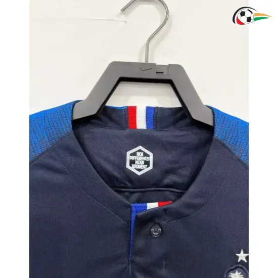 Camisa Retrô Titular Francia 2018 Azul Copa do Mundo